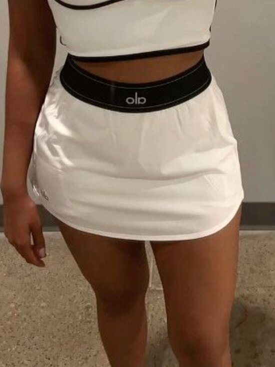 ALO Yoga Dresses & Skirts - 🔥White Alo Yoga Match Point Women's Mini Skirt with Tags🏷